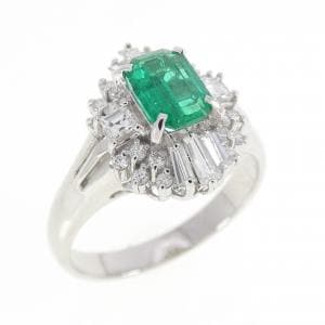 PT900 エメラルド リング 0.53CT