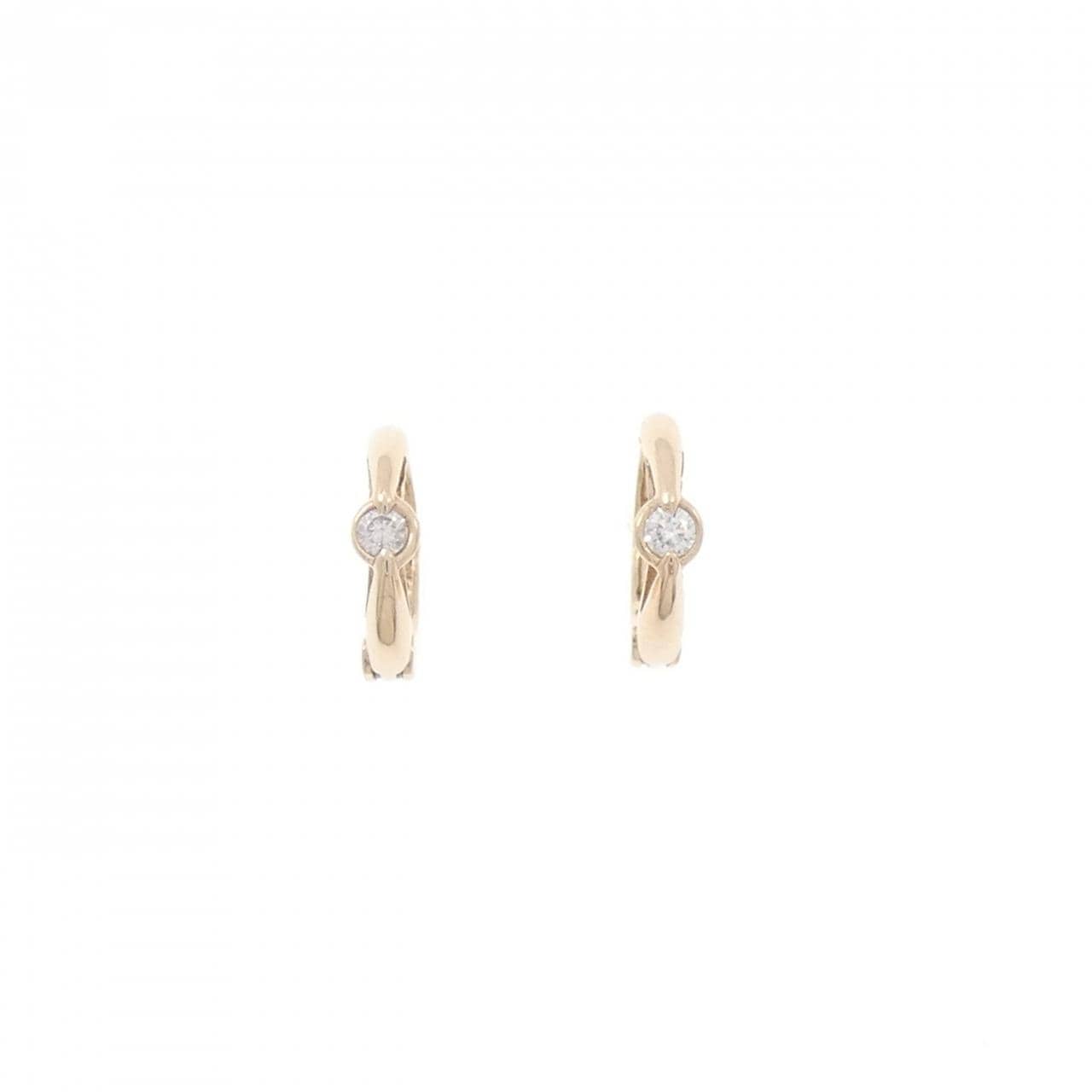 K18PG ピンクダイヤモンド イヤリング 0.03CT