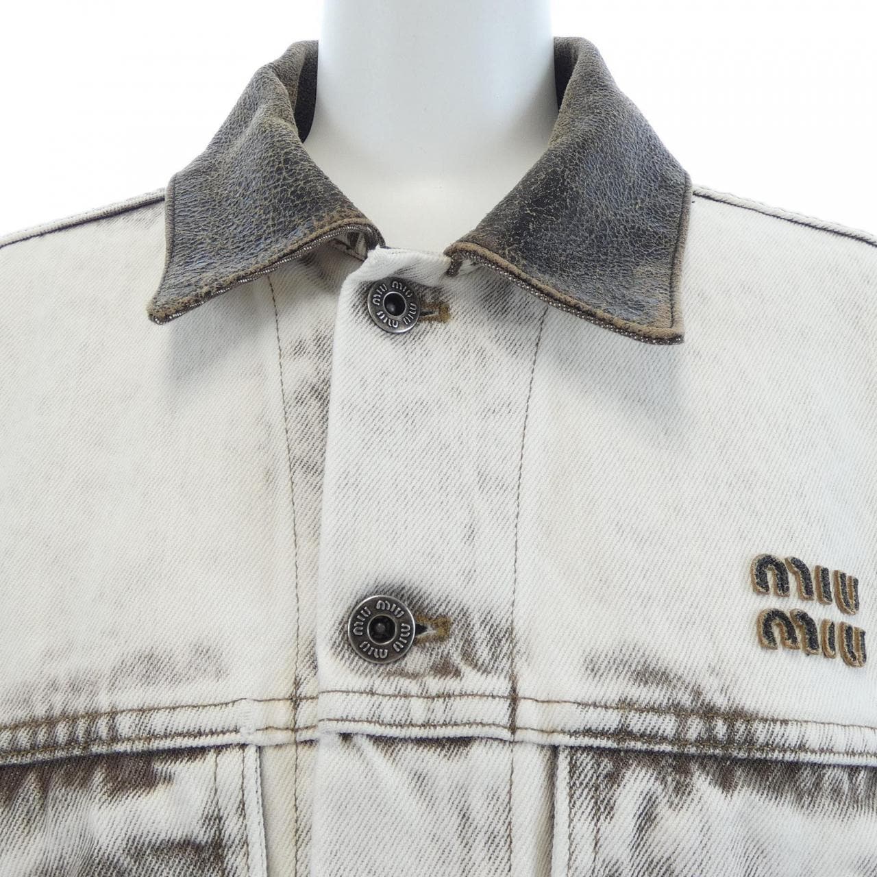 ミュウミュウ MIU MIU GWB273 SOOO 183T デニムジャケット