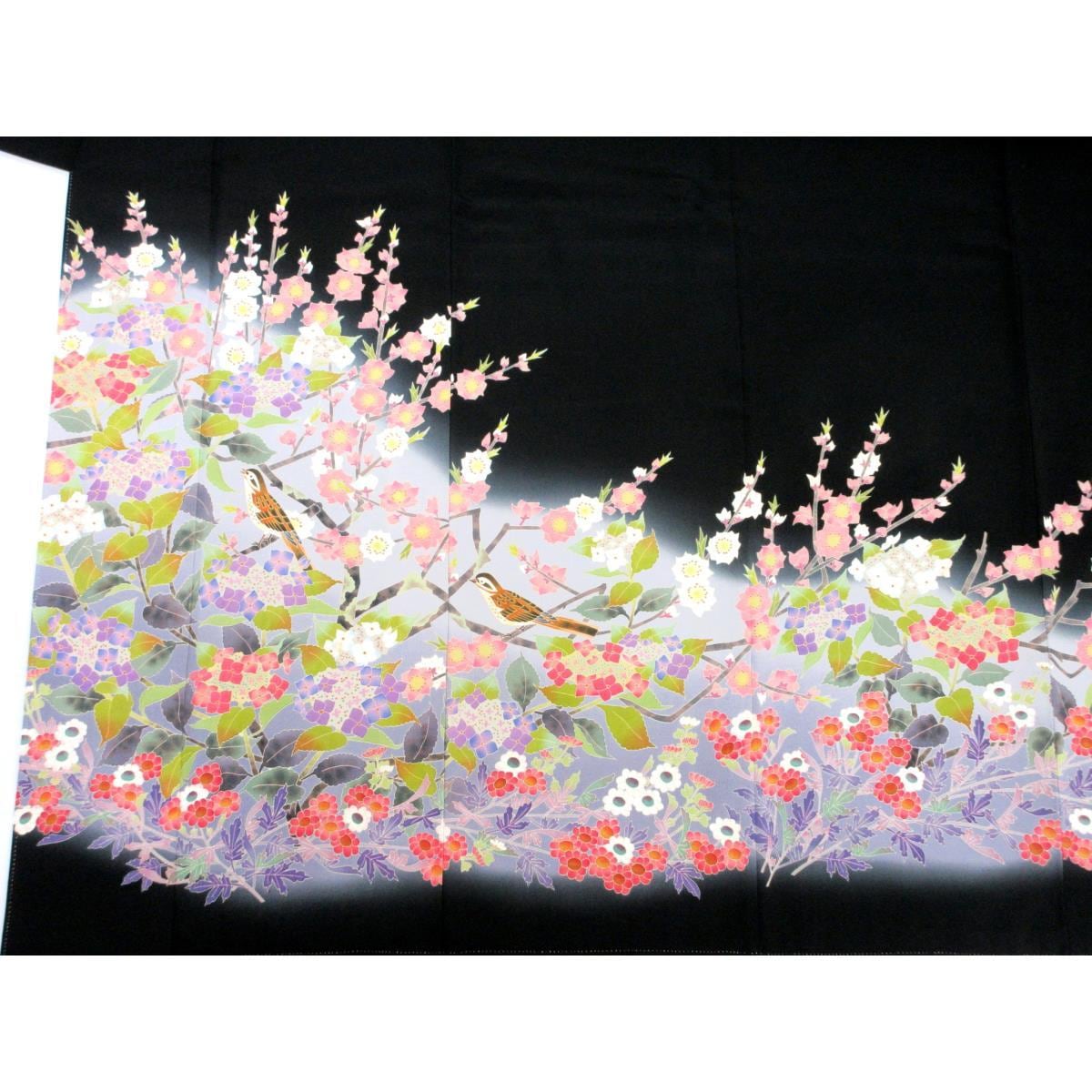 【未使用品】黒留袖　口野春峰　下り藤【本加賀友禅】