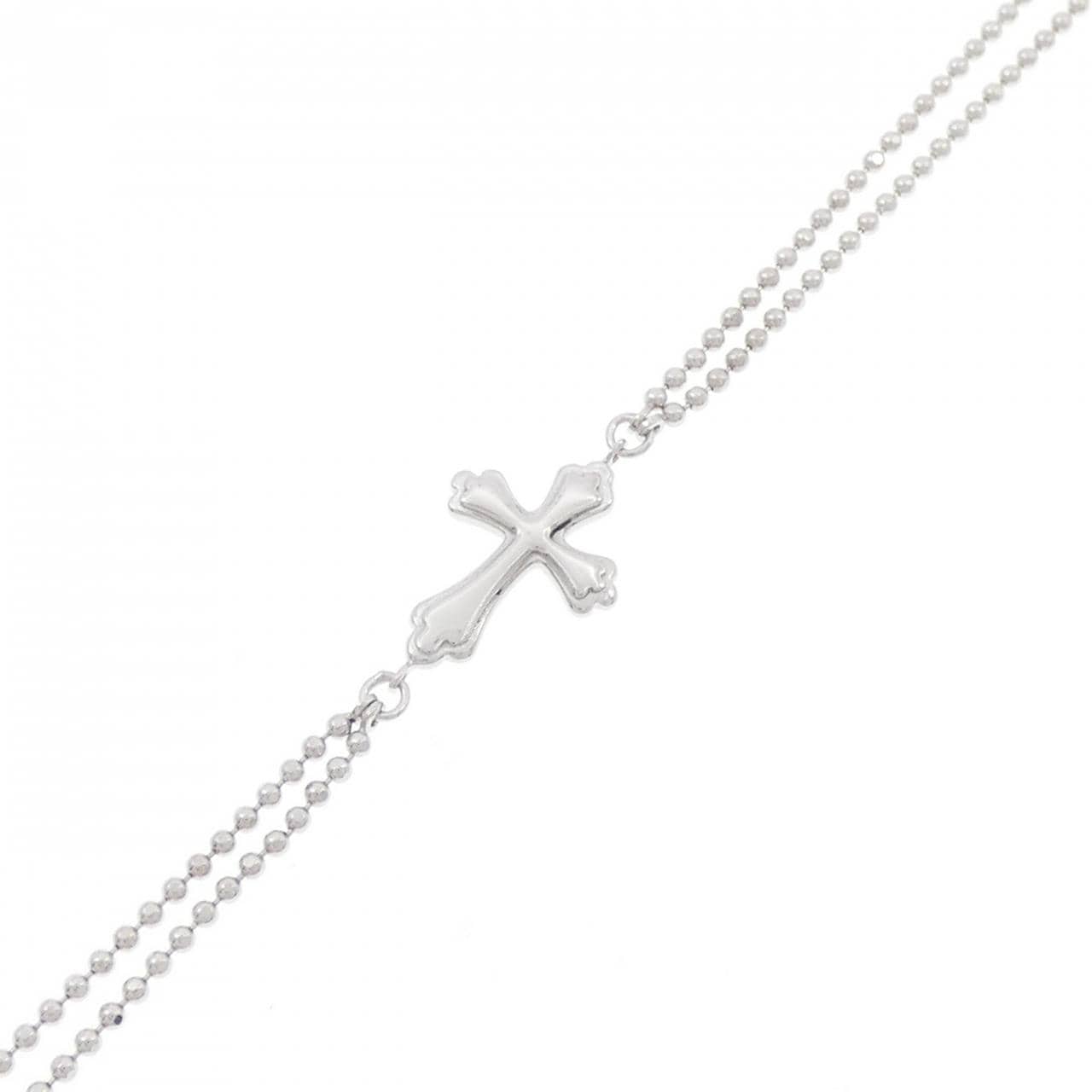 K18WG Cross Finger Bracelet