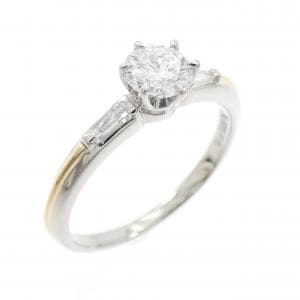 PT900/K18YG ダイヤモンド リング 0.411CT E VVS2 Good