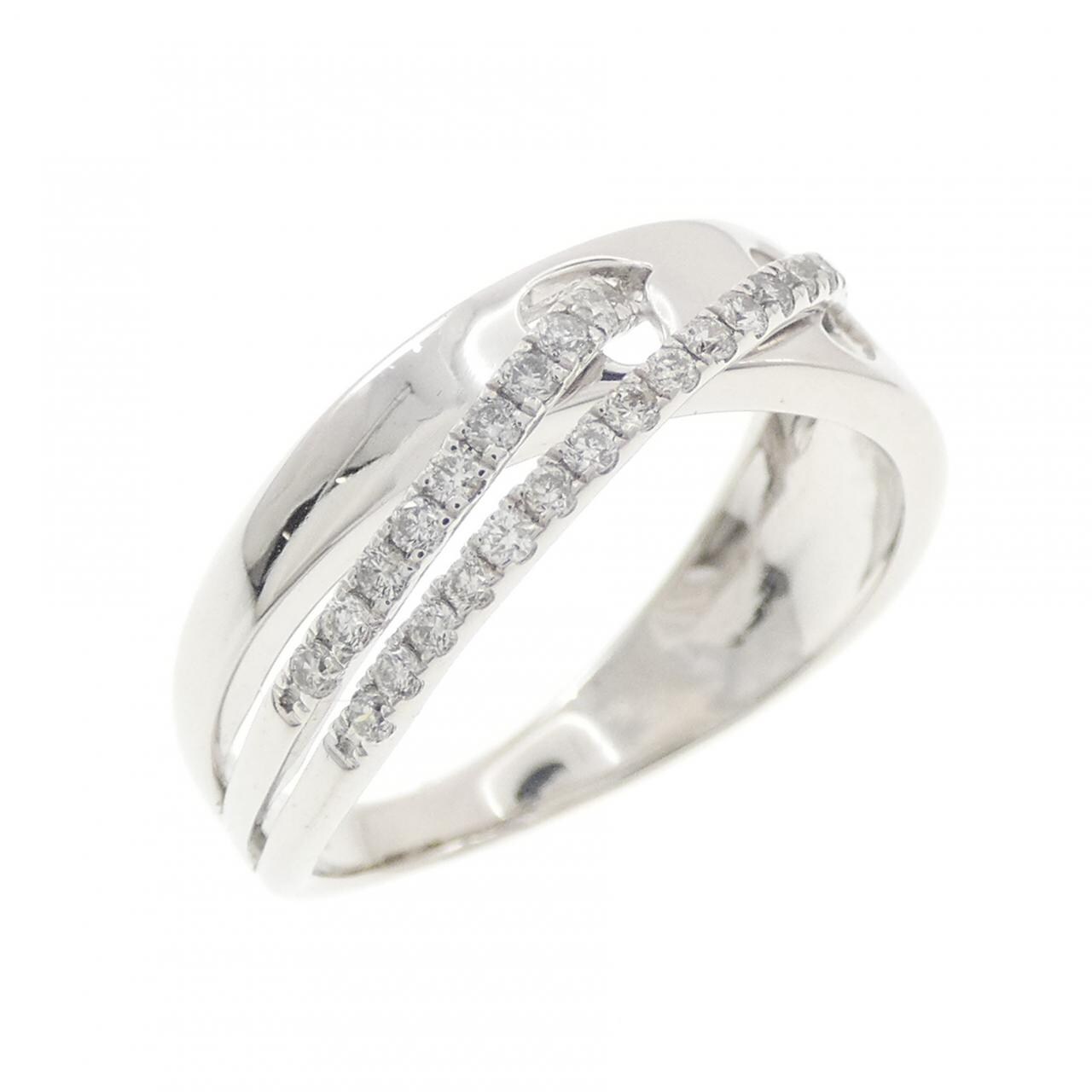 K18WG ダイヤモンド リング 0.20CT
