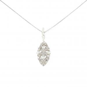 K18WG 淡水パール ネックレス