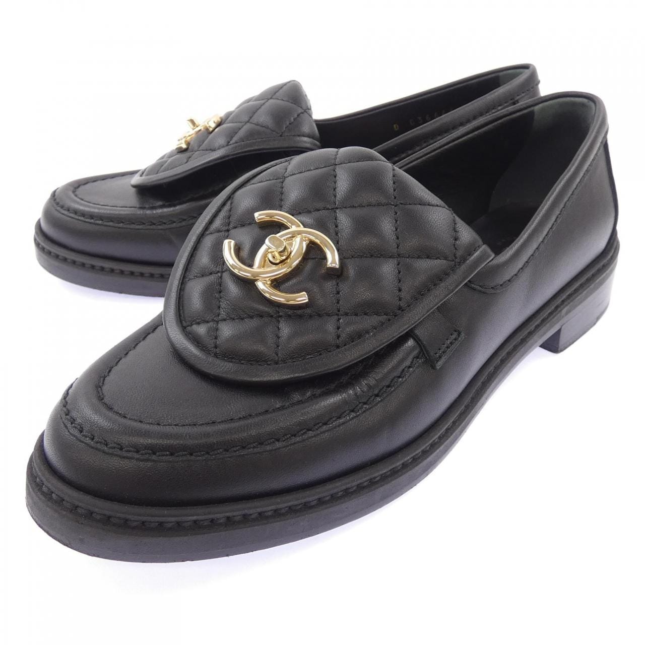 シャネル CHANEL ローファー ターンロック マトラッセ G36646X01000 シューズ