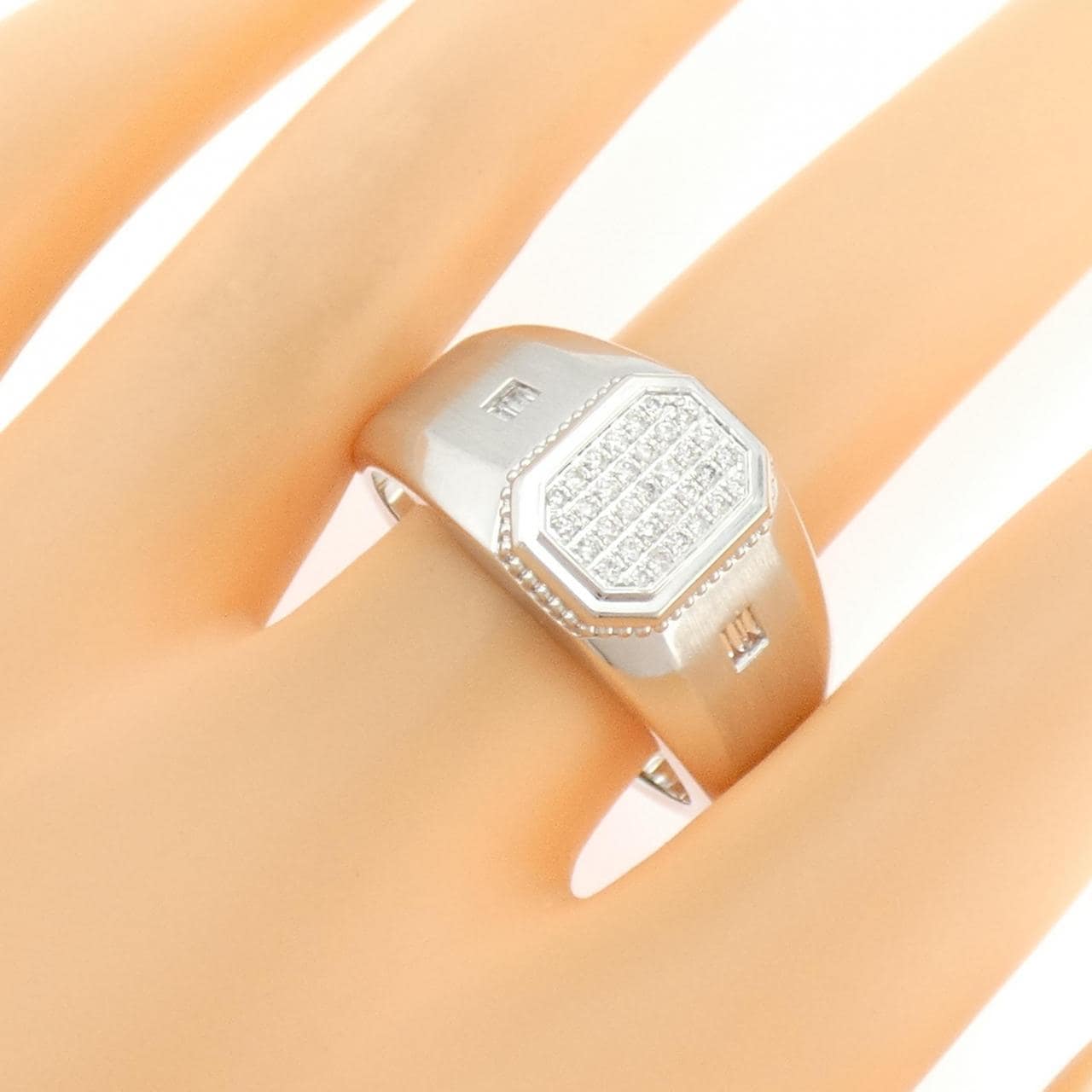 K18WG ダイヤモンド リング 0.290CT