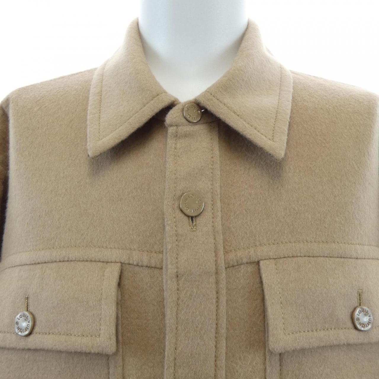 ルイヴィトン LOUIS VUITTON ダブルフェイスウールブレンドオーバーシャツ HQB42EFRW ジャケット