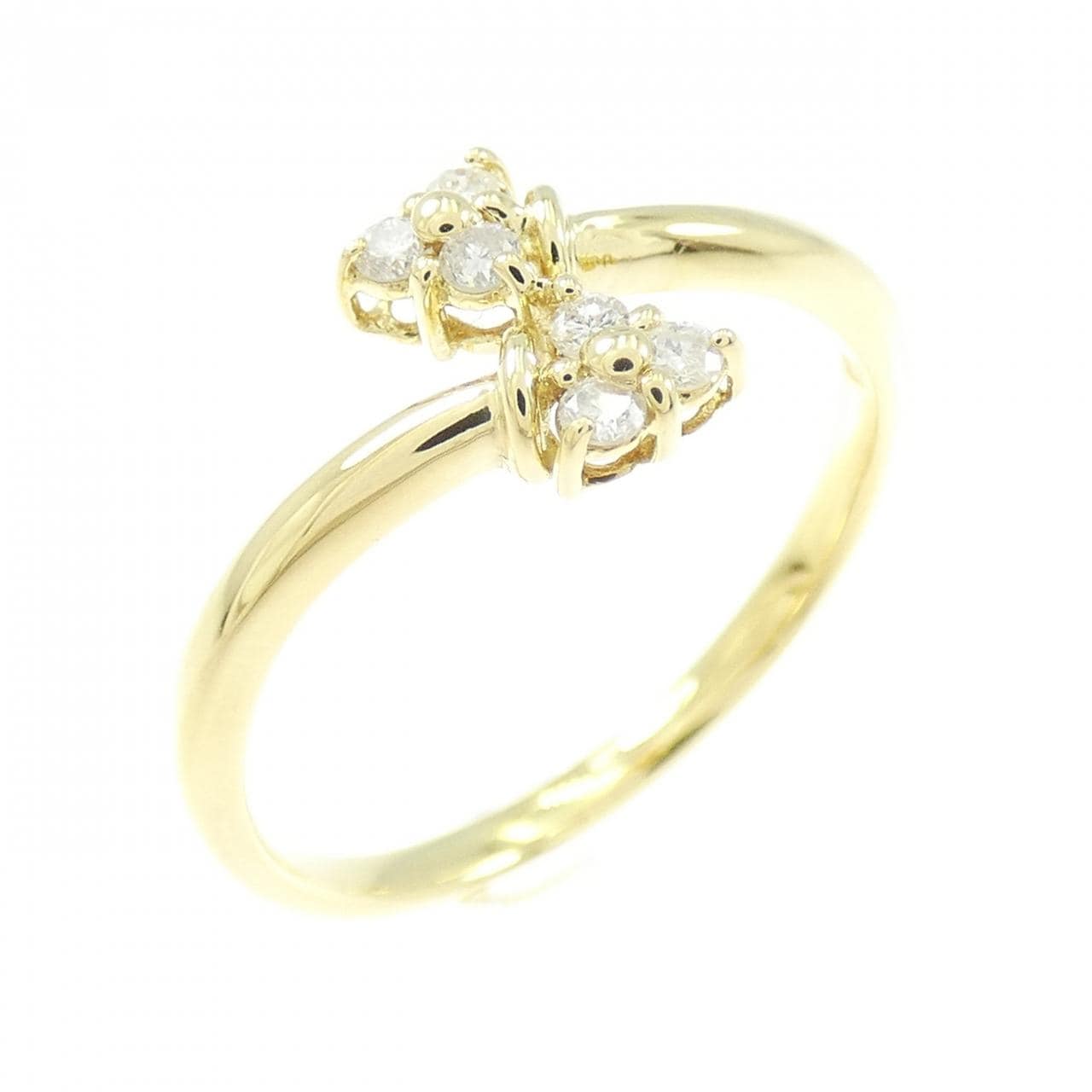 K18YG ダイヤモンド リング 0.10CT
