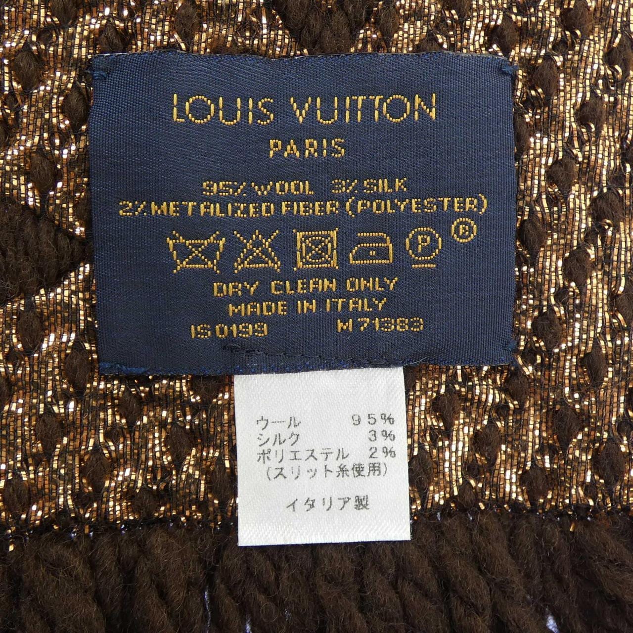ルイヴィトン LOUIS VUITTON エシャルプ ロゴマニア シャイン M71383 MUFFLER