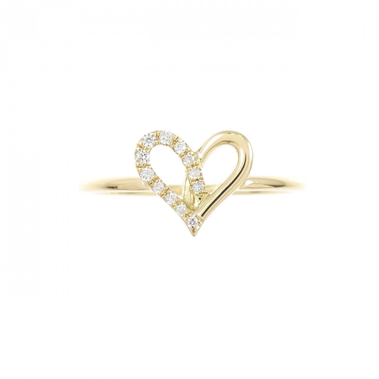 アーカー フィルージュ ハート ハーフ リング 0.04CT