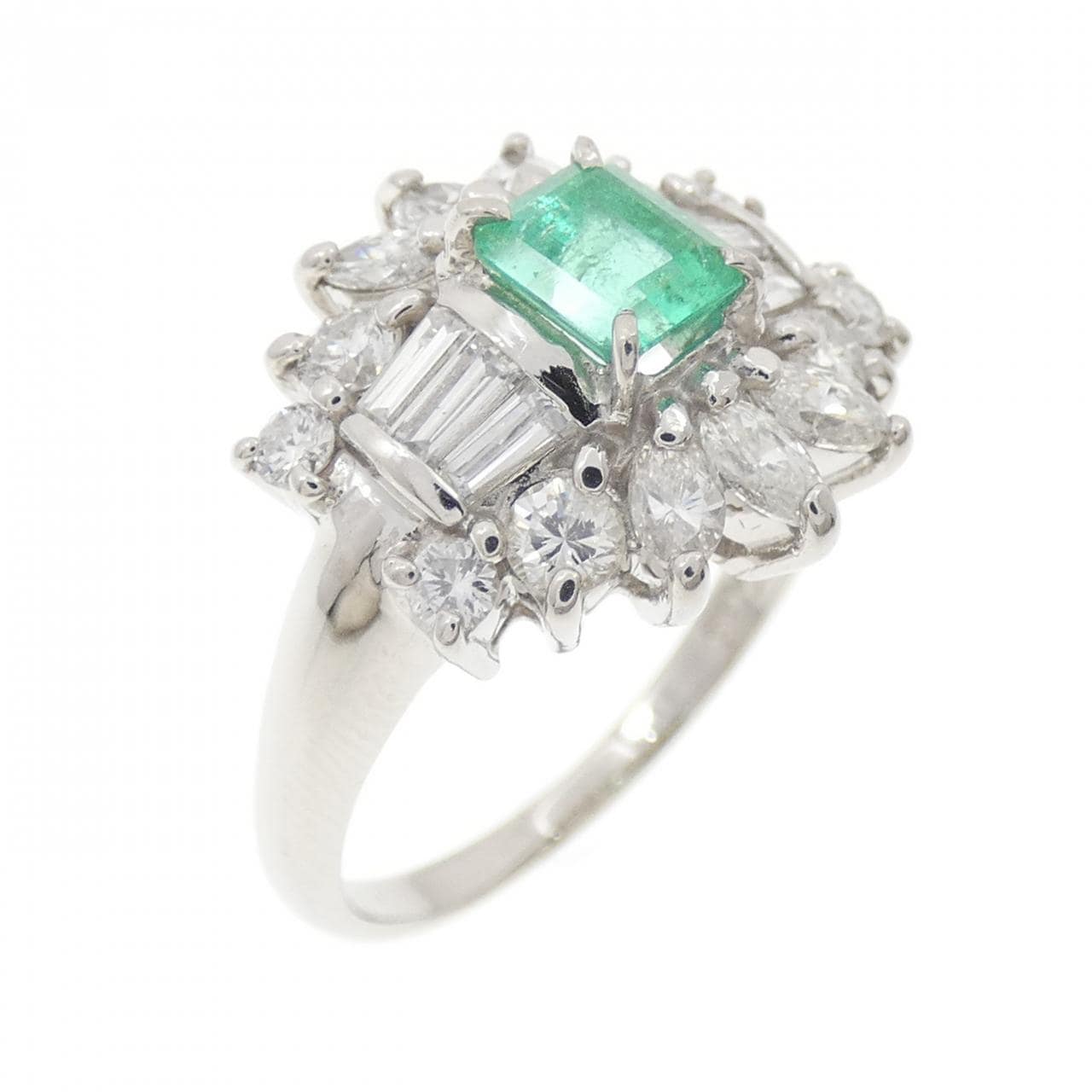 PT850 エメラルド リング 0.57CT