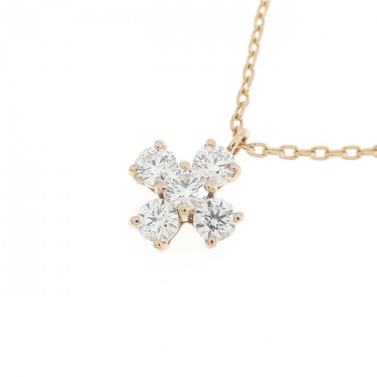 K18PG ダイヤモンド ネックレス 0.30CT
