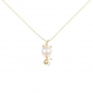 K18YG キャット アコヤパール ネックレス 8.1mm