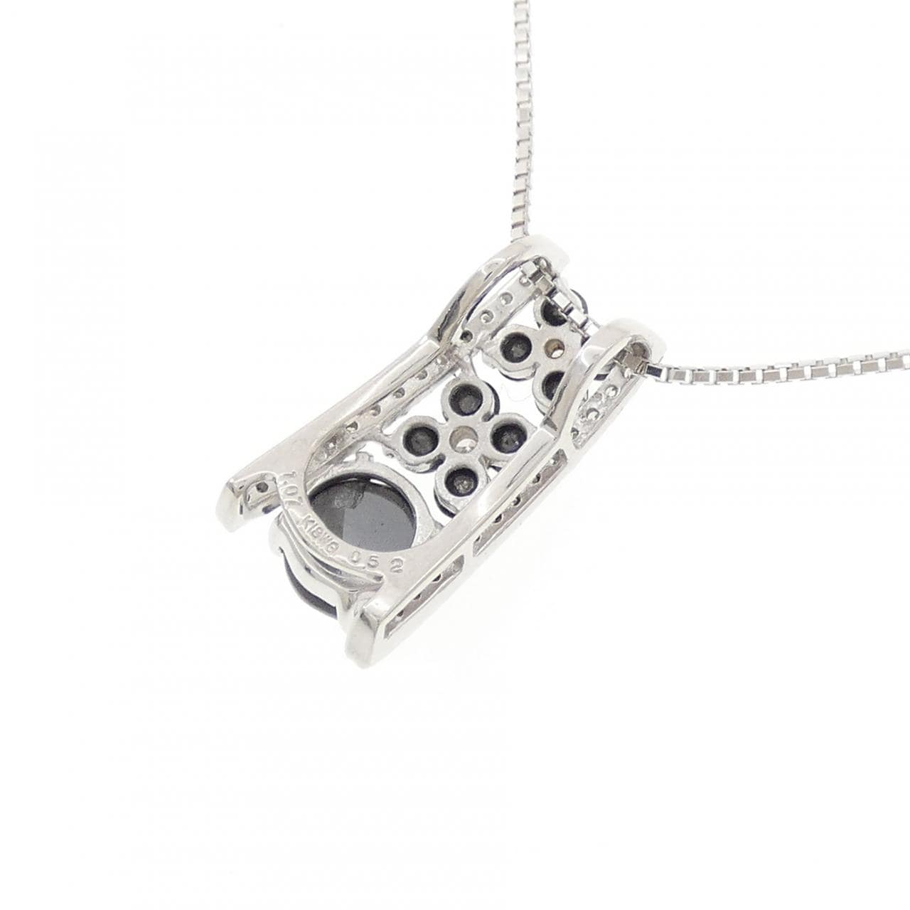 K18WG ダイヤモンド ネックレス 1.07CT
