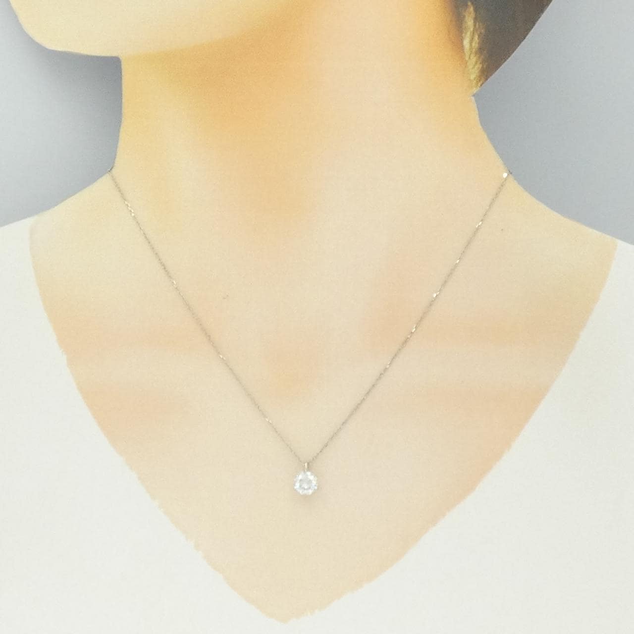 PT900/PT850 ダイヤモンド ネックレス 1.096CT F VS1 Good