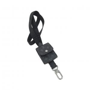 ルイヴィトン モノグラム エクリプス エアポッド ケース ランヤード M80220 イヤホンケース