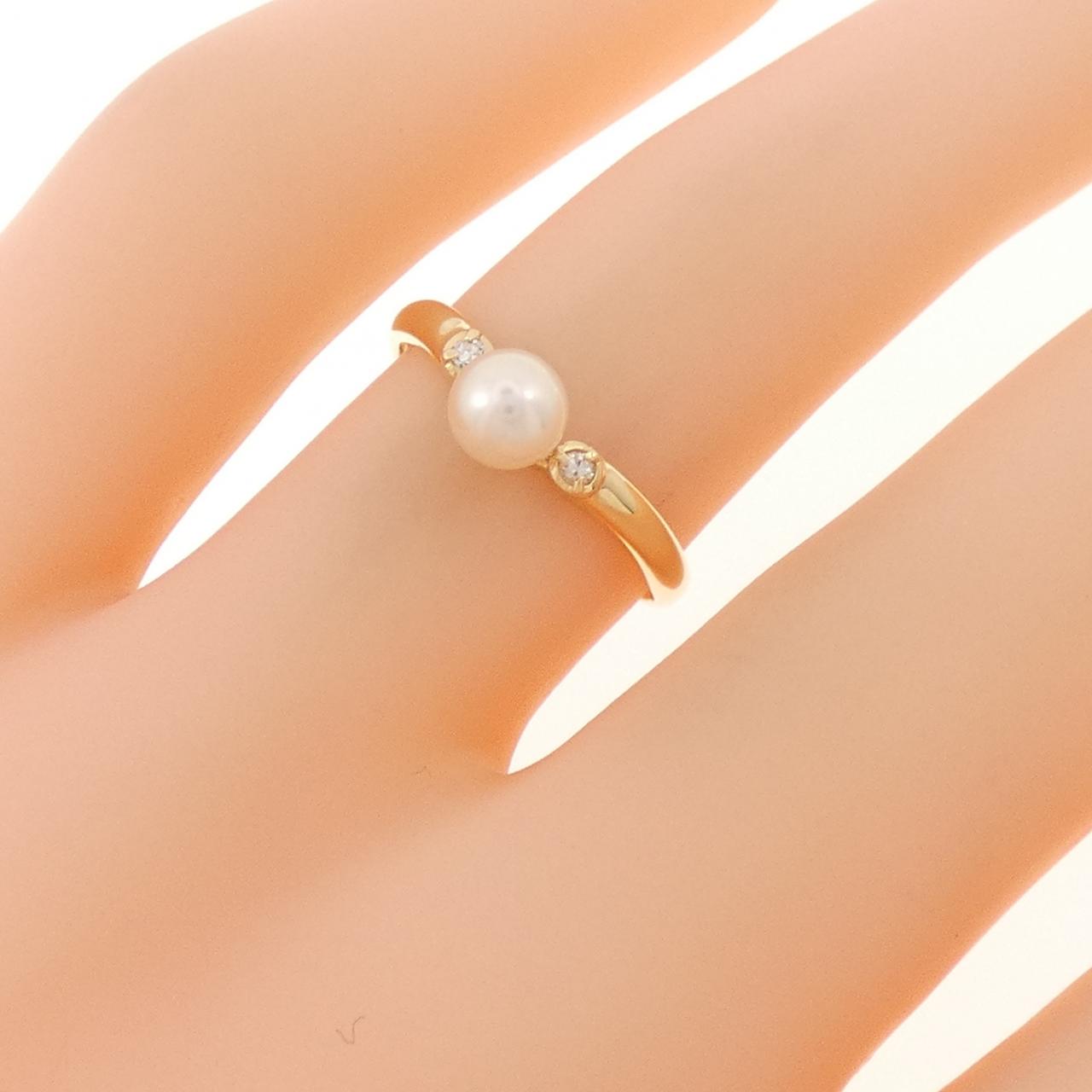K18YG アコヤパール リング 4.5mm