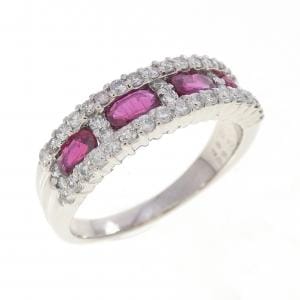 PT900 ルビー リング 0.80CT