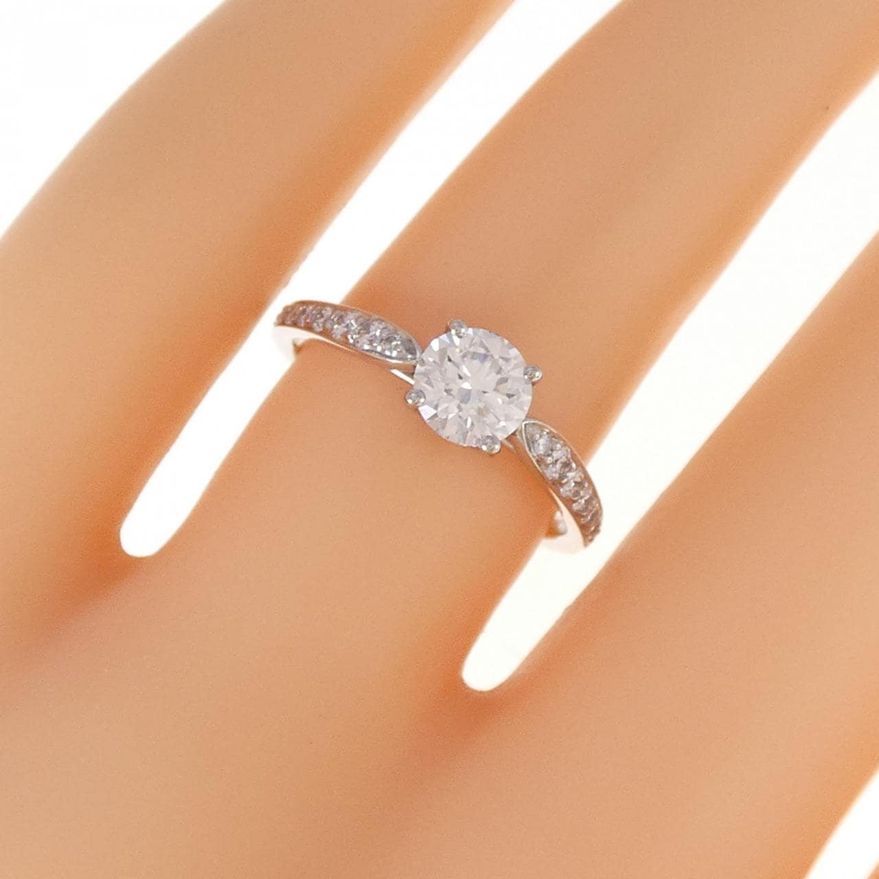 TIFFANY和谐戒指 0.61CT E VVS2 3EXT