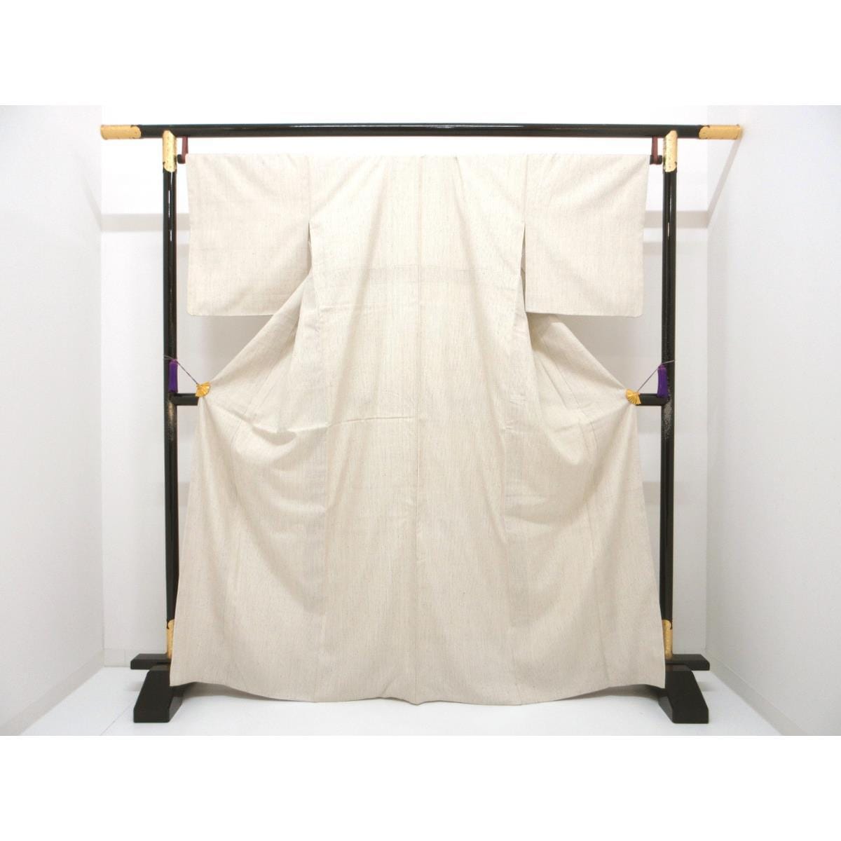 紬　証紙付　身幅Ｌ寸【本場結城紬】