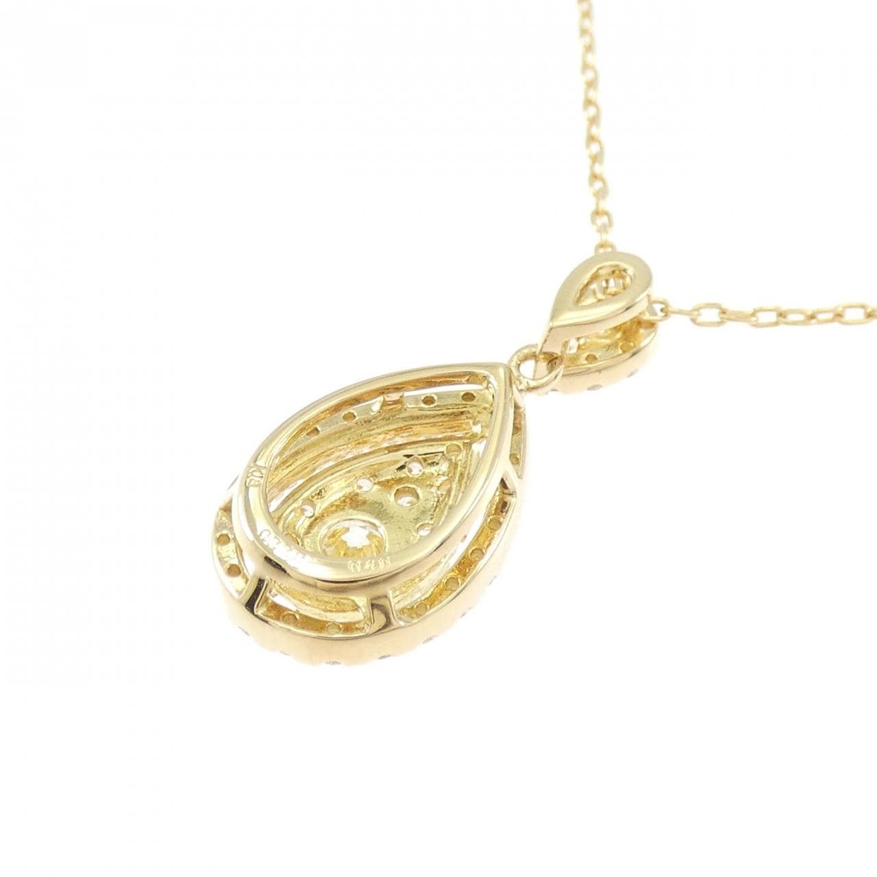 K18YG ダイヤモンド ネックレス 0.222CT