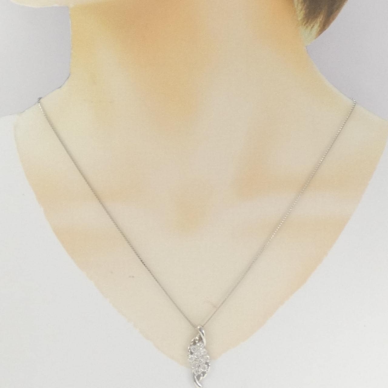 PT900/PT850 ダイヤモンド ネックレス 1.00CT