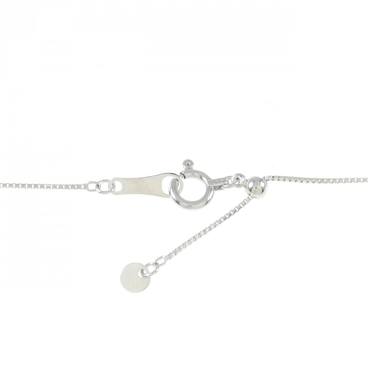 K18WG クロス ダイヤモンド ネックレス 0.50CT