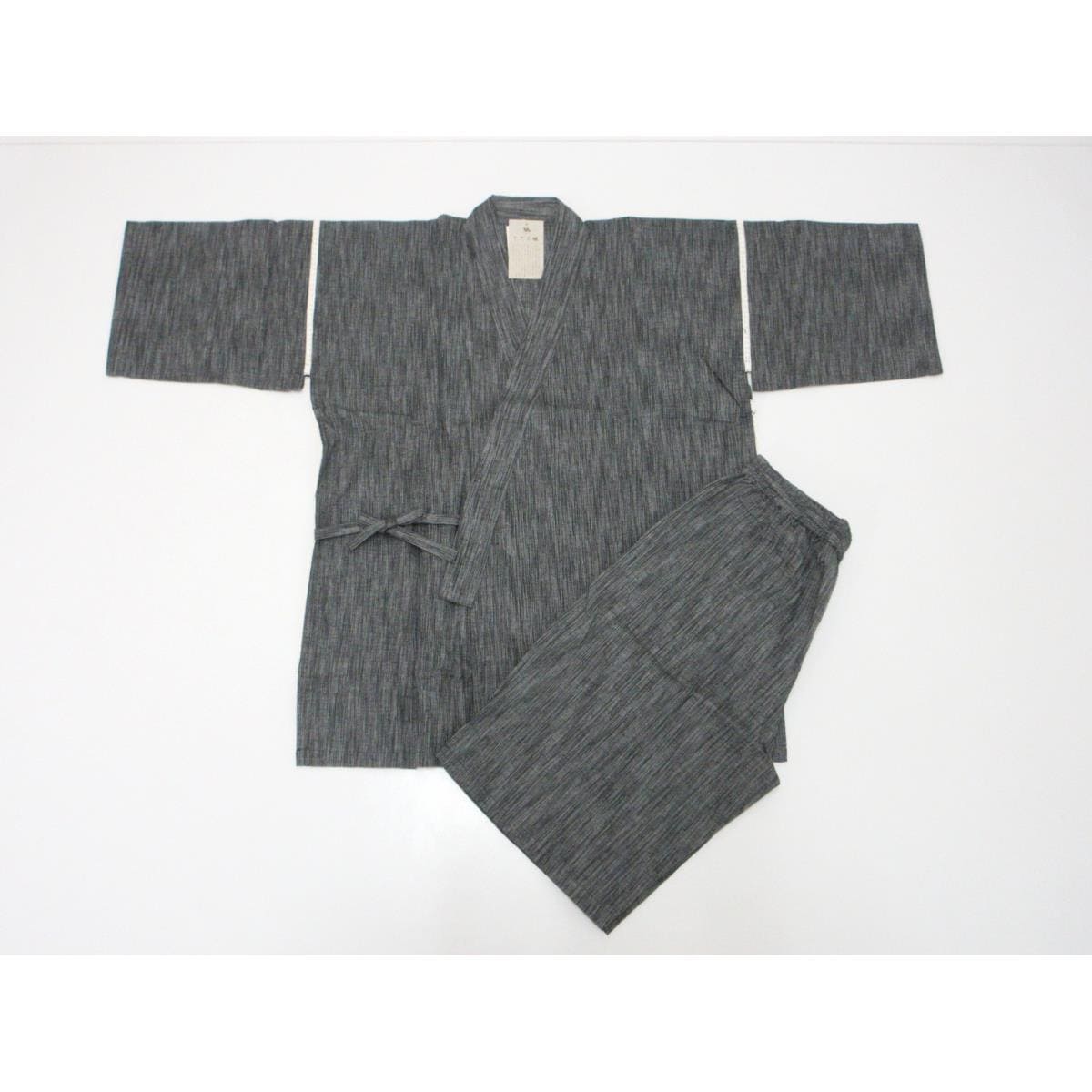 【新品】男物　甚平　しじら織　Ｌサイズ