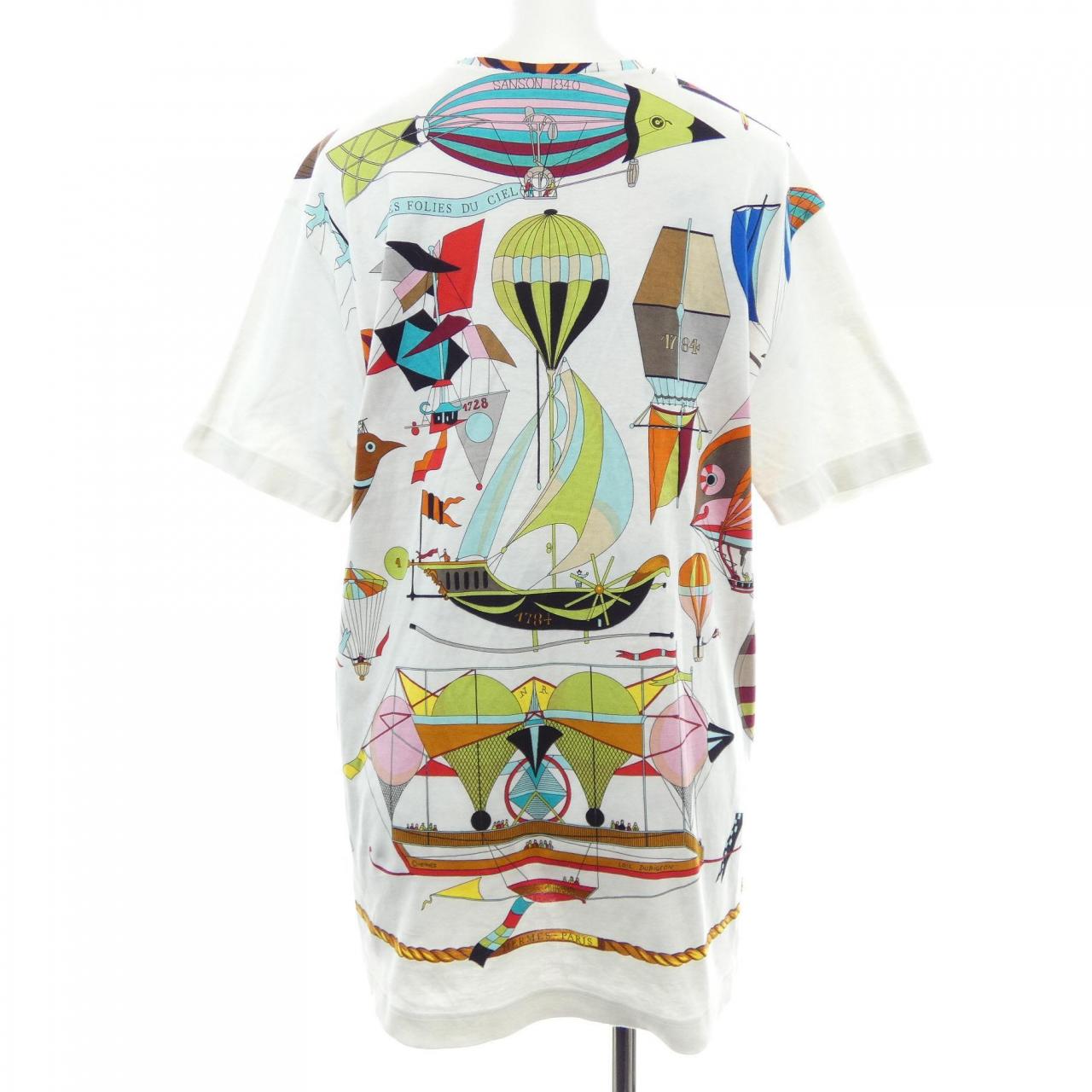 【ヴィンテージ】エルメス HERMES LES FOLIES DU CIEL Tシャツ