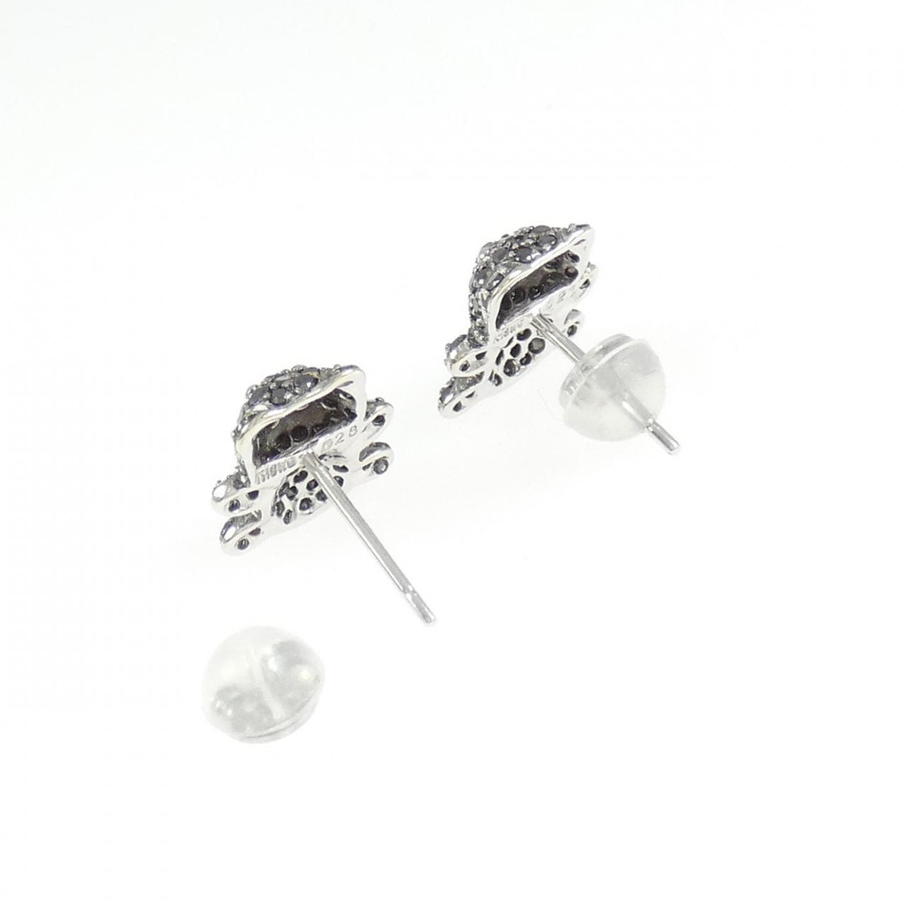 K18WG ベア ダイヤモンド ピアス 0.56CT