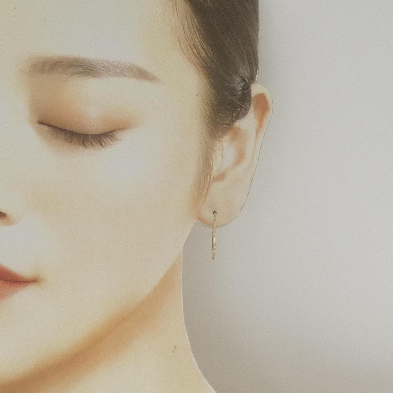 【リメイク】K10YG ダイヤモンド ピアス 0.08CT