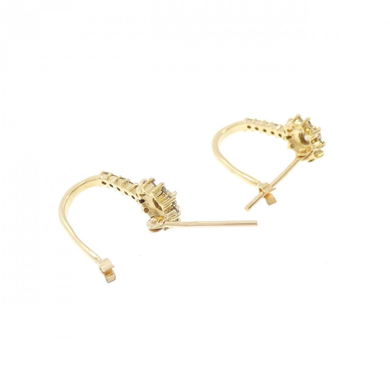 K18YG ダイヤモンド ピアス 0.50CT