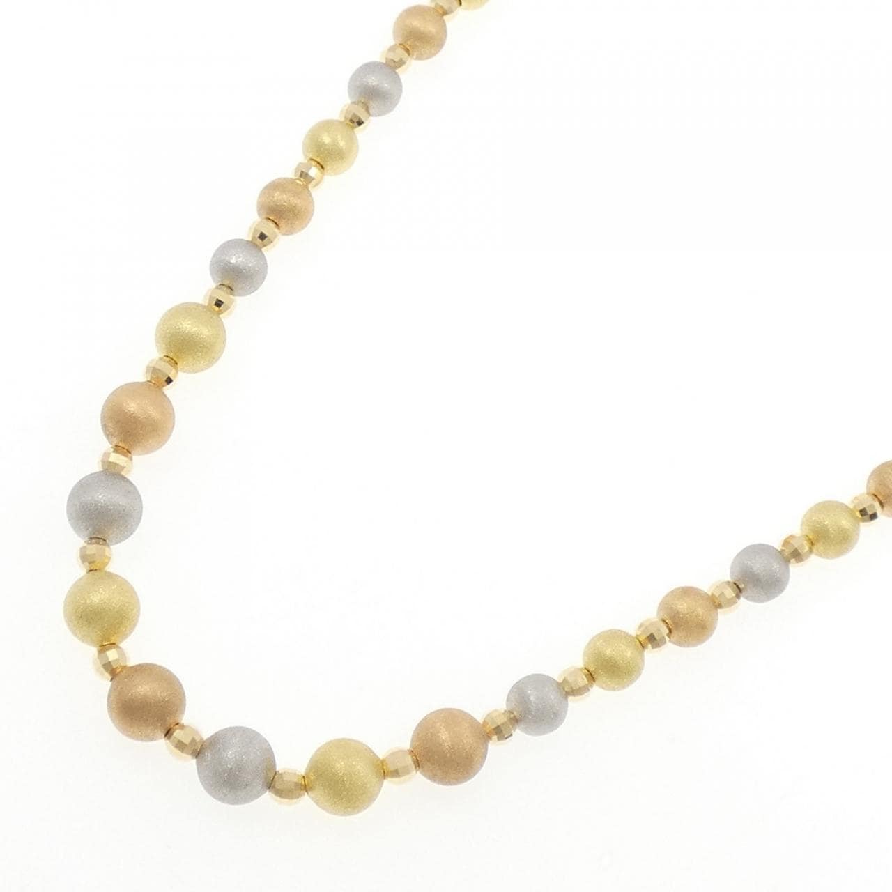 K18YG/PT850/K18PG ネックレス