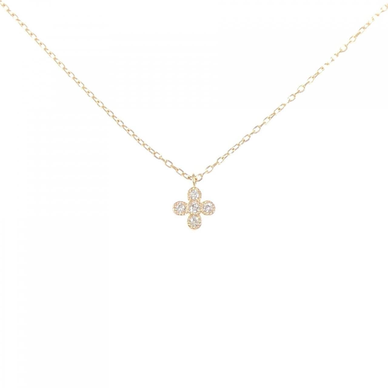 K18YG ダイヤモンド ネックレス 0.06CT