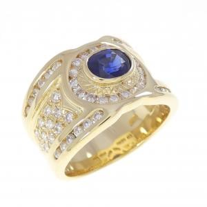 K18YG サファイヤ リング 0.70CT