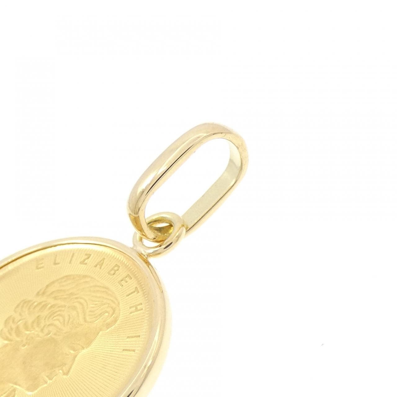 K18YG(枠) コイン ペンダント