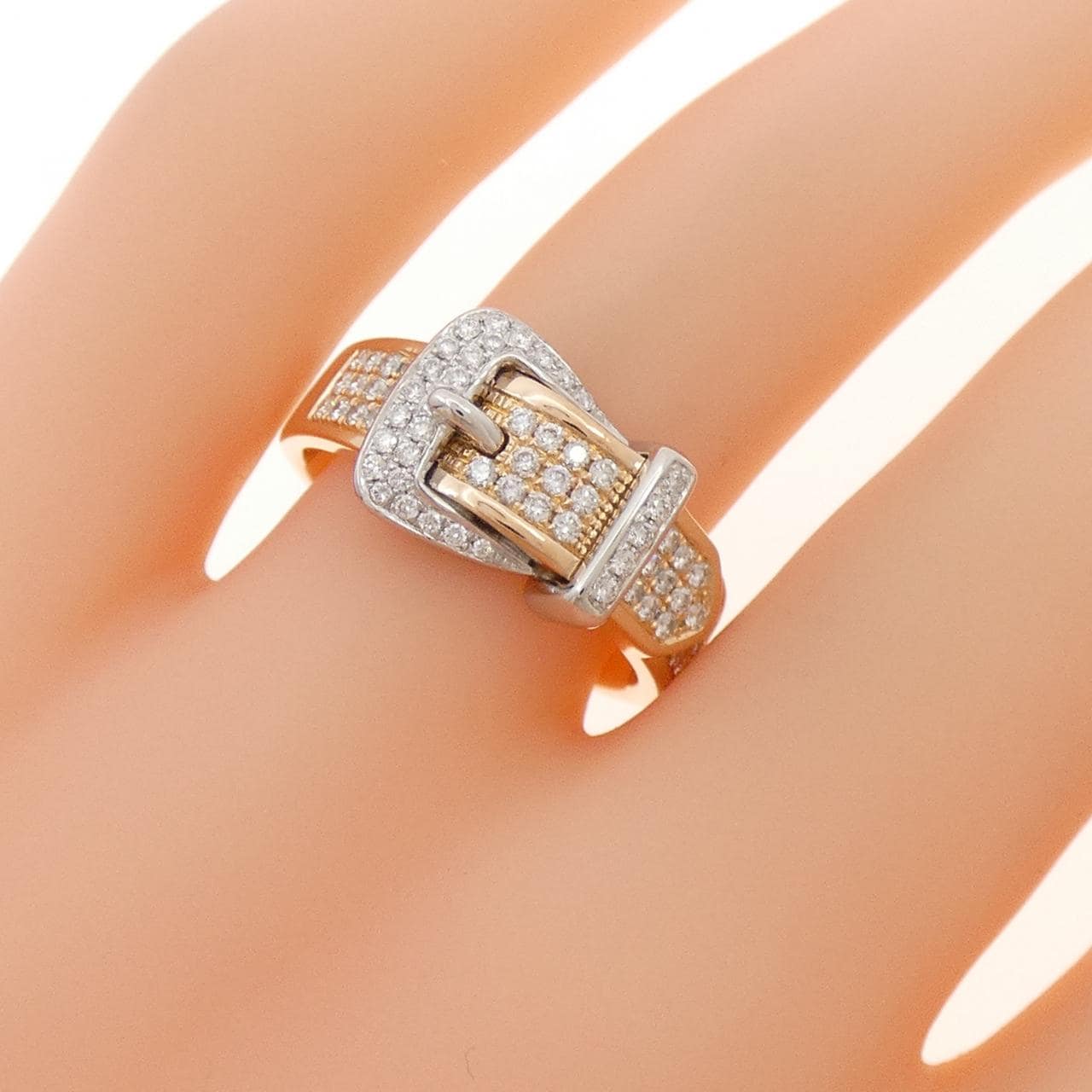 750PG/750WG ダイヤモンド リング 0.38CT