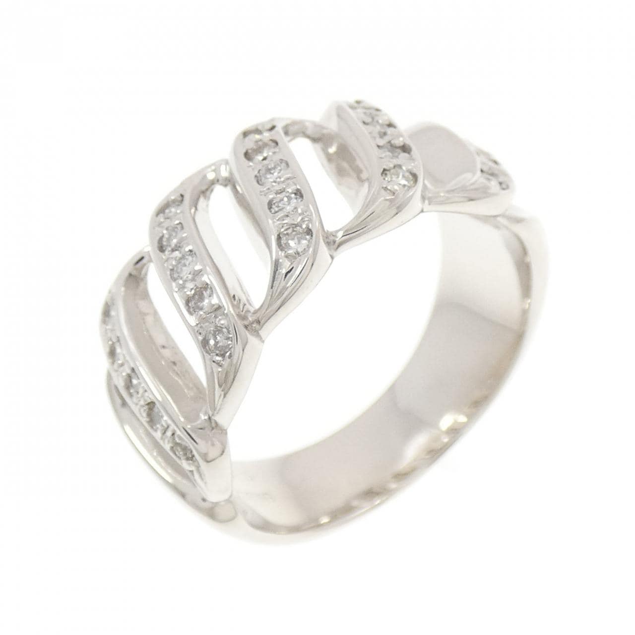 K18WG ダイヤモンド リング 0.25CT