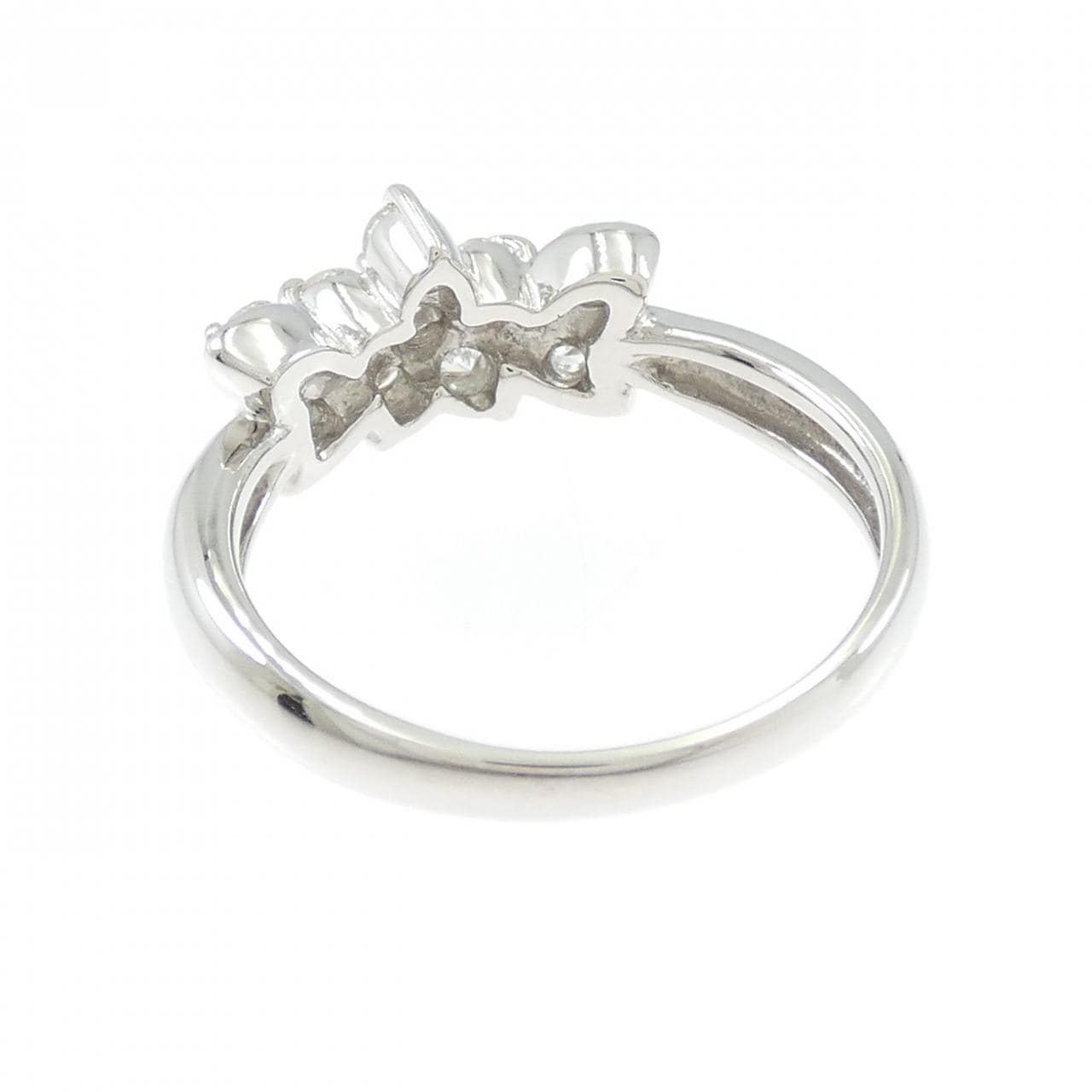 PT900 フラワー ダイヤモンド リング 0.50CT