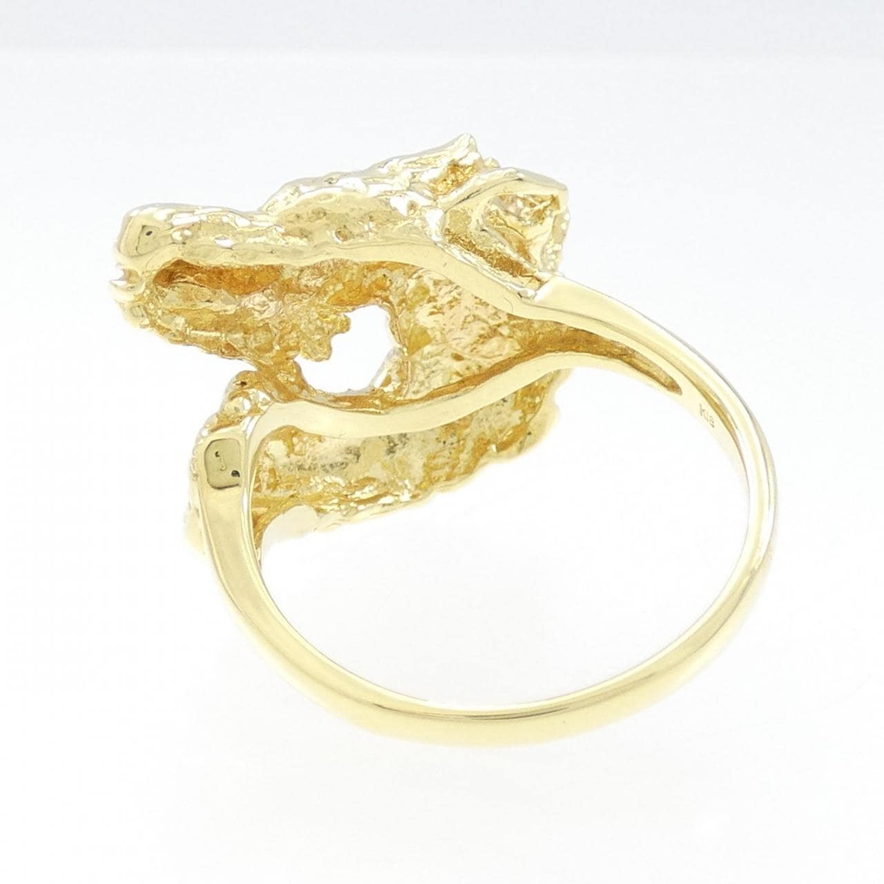 [新品] K18YG 龍鑽石指 0.005CT