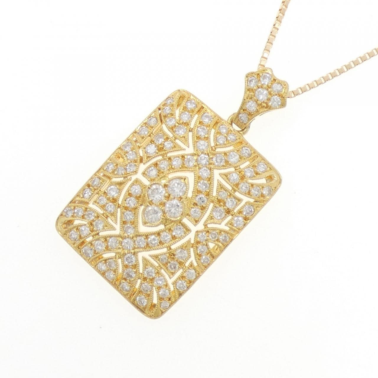 K18YG ダイヤモンド ネックレス 1.57CT