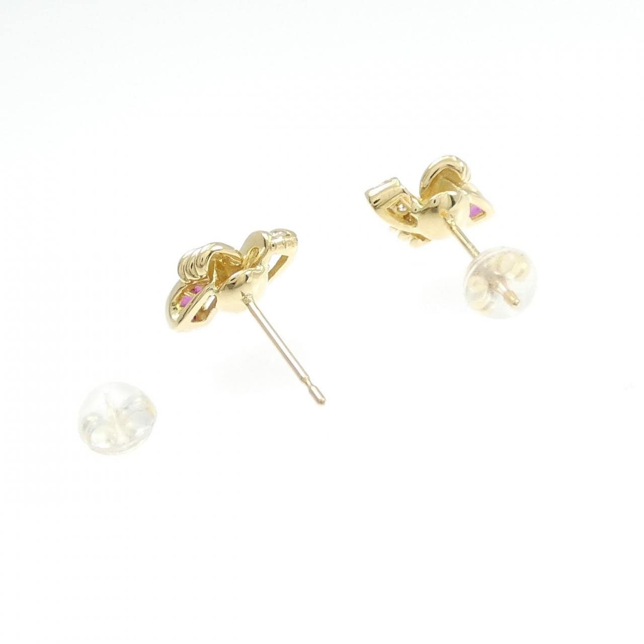 K18YG ルビー ピアス 0.22CT