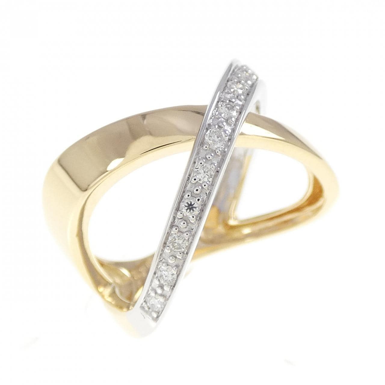 750YG/750WG ダイヤモンド リング 0.16CT