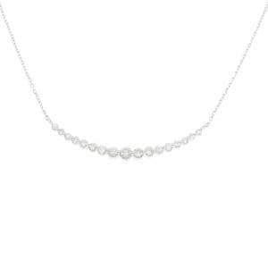 K18WG ダイヤモンド ネックレス 0.50CT