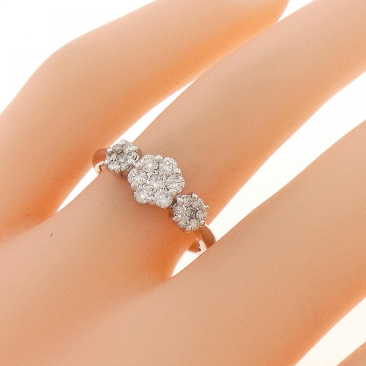 K18WG ダイヤモンド リング 0.50CT
