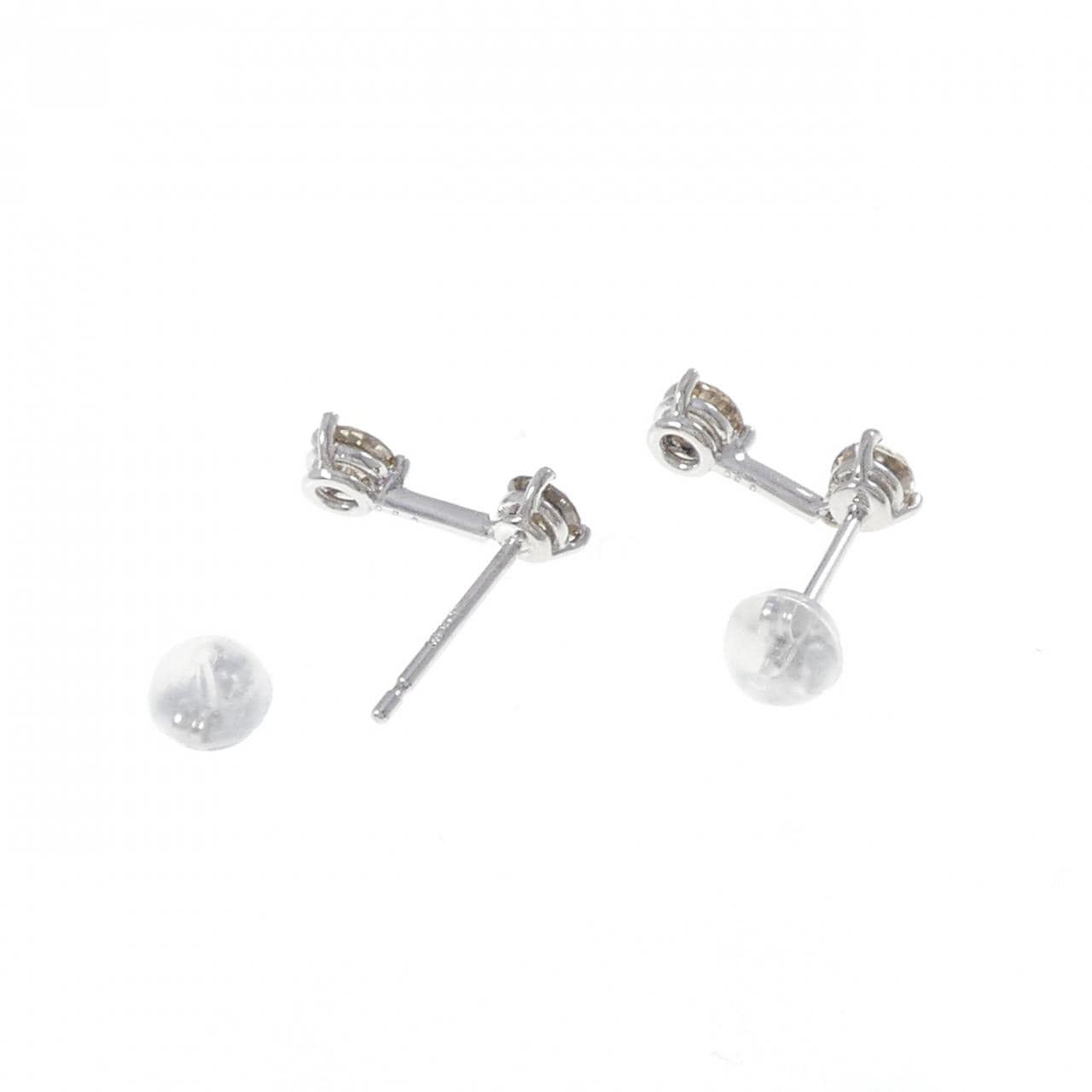 K18WG ダイヤモンド ピアス 1.00CT
