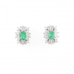 PT エメラルド ピアス 0.40CT