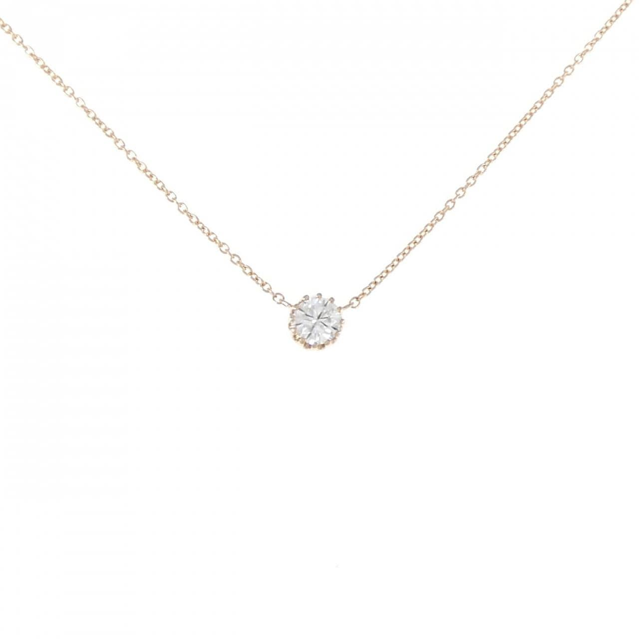 [Remake] K18PG Diamond Necklace 0.248CT F SI1 Good