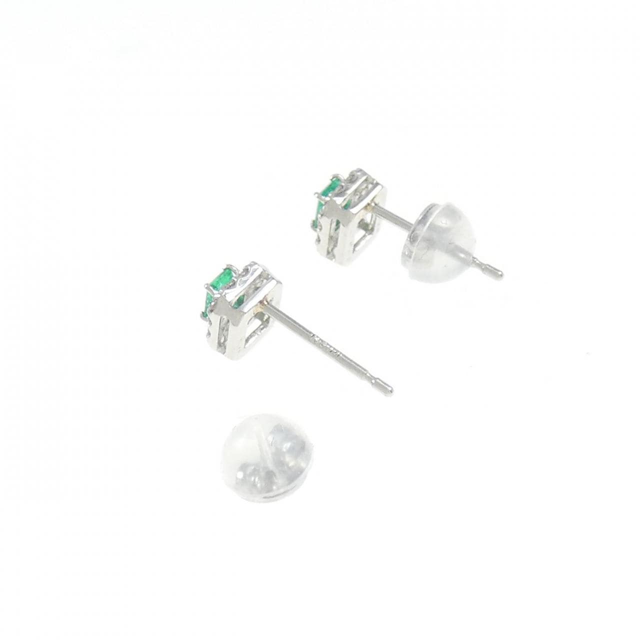 [新品] PT900 祖母綠耳環 0.19CT