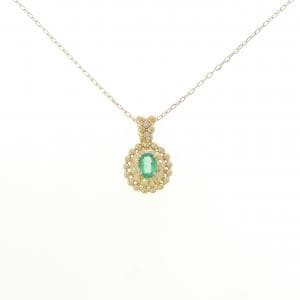 K18YG エメラルド ネックレス 0.25CT